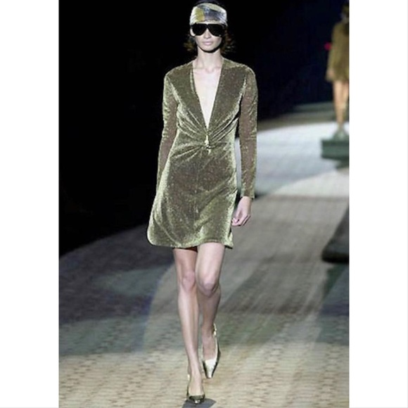 GUCCI Tom Ford Gold lion head dress - Picture 3 of 8